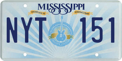MS license plate NYT151