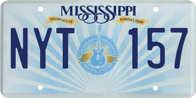 MS license plate NYT157
