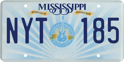 MS license plate NYT185