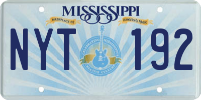 MS license plate NYT192