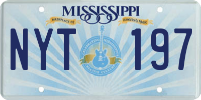 MS license plate NYT197