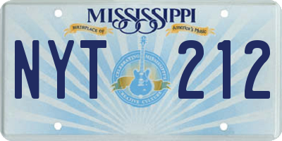 MS license plate NYT212