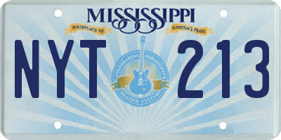 MS license plate NYT213