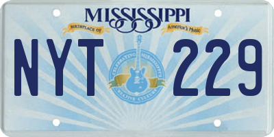 MS license plate NYT229