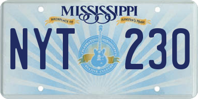 MS license plate NYT230