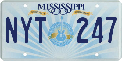 MS license plate NYT247