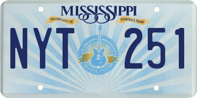 MS license plate NYT251