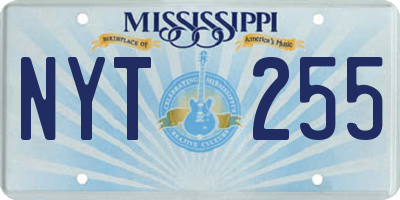 MS license plate NYT255