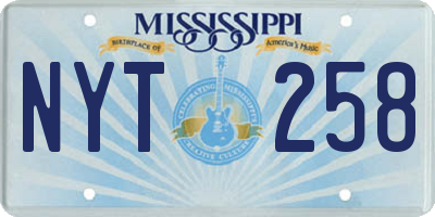 MS license plate NYT258
