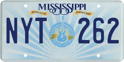 MS license plate NYT262