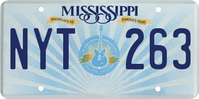 MS license plate NYT263