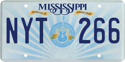 MS license plate NYT266