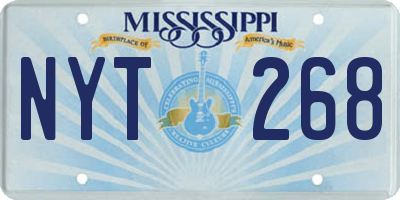MS license plate NYT268