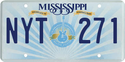 MS license plate NYT271