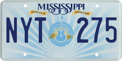 MS license plate NYT275