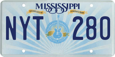 MS license plate NYT280
