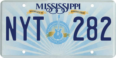 MS license plate NYT282
