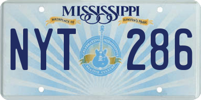 MS license plate NYT286