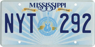MS license plate NYT292