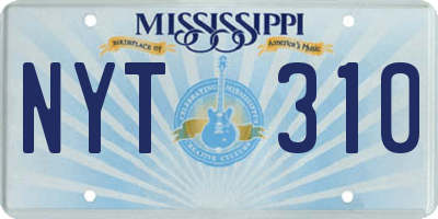 MS license plate NYT310