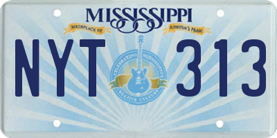 MS license plate NYT313