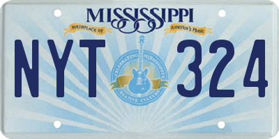 MS license plate NYT324