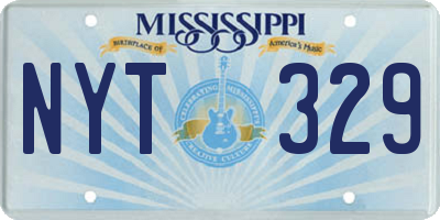 MS license plate NYT329