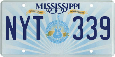 MS license plate NYT339