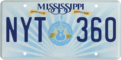 MS license plate NYT360