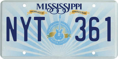 MS license plate NYT361