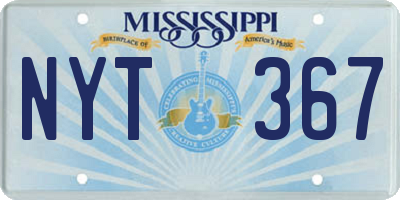 MS license plate NYT367