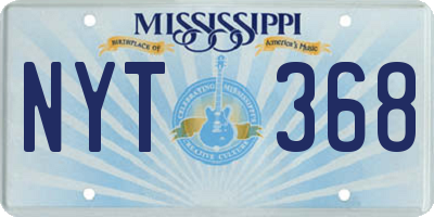 MS license plate NYT368