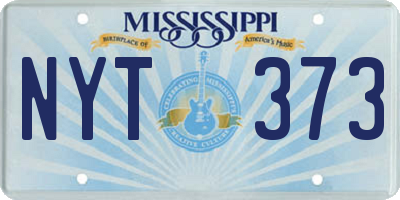MS license plate NYT373