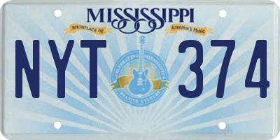 MS license plate NYT374