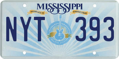 MS license plate NYT393
