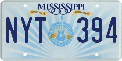 MS license plate NYT394