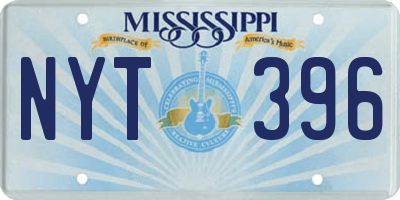 MS license plate NYT396