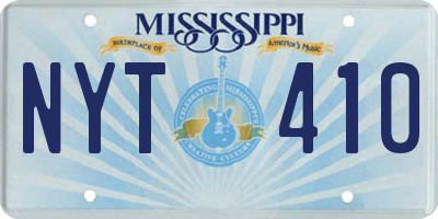 MS license plate NYT410