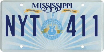 MS license plate NYT411