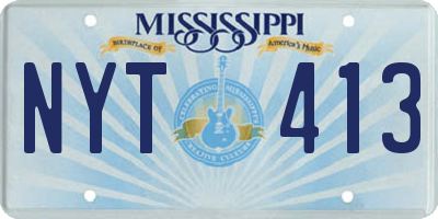 MS license plate NYT413