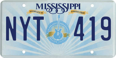 MS license plate NYT419