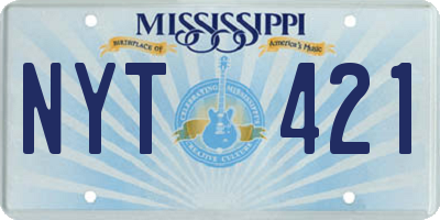 MS license plate NYT421