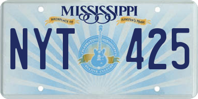 MS license plate NYT425
