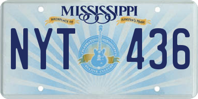 MS license plate NYT436
