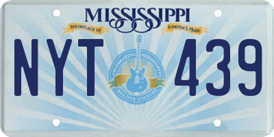 MS license plate NYT439