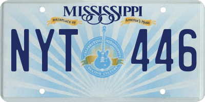 MS license plate NYT446