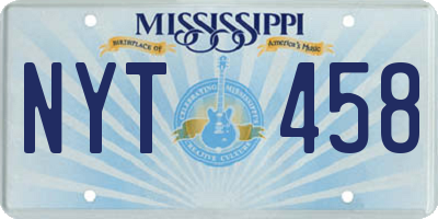 MS license plate NYT458