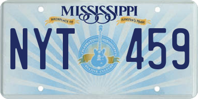 MS license plate NYT459