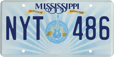MS license plate NYT486
