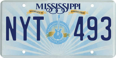 MS license plate NYT493